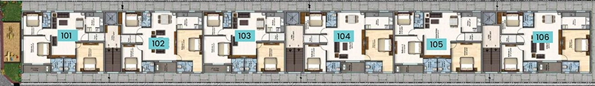 Floor Plan of IMP The White House in Manapakkam, Chennai - Image 355280