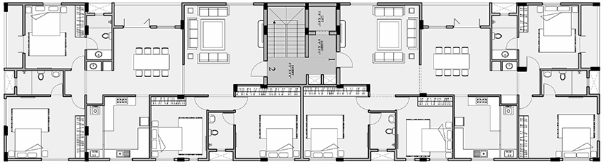 Floor Plan of Ramaniyam Sridevi in Mandaveli, Chennai - Image 355334