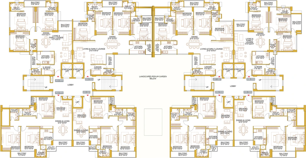 Floor Plan of GLS Chandrama in Kharvela Nagar, Bhubaneswar - Image 355353