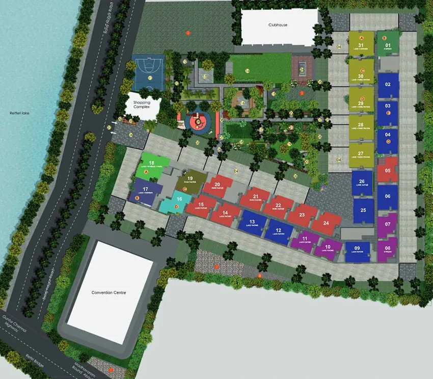 Master Plan of Urbanrise The Lakes Edge in Madhavaram, Chennai - Image 355409