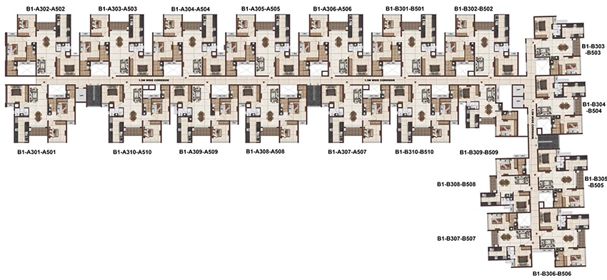 Floor Plan of Casagrand Osaka in Iyyappanthangal, Chennai - Image 355446
