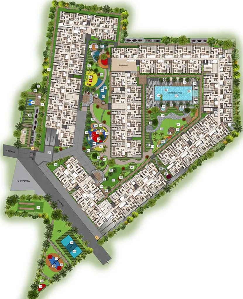 Master Plan of Casagrand Osaka in Iyyappanthangal, Chennai - Image 355447
