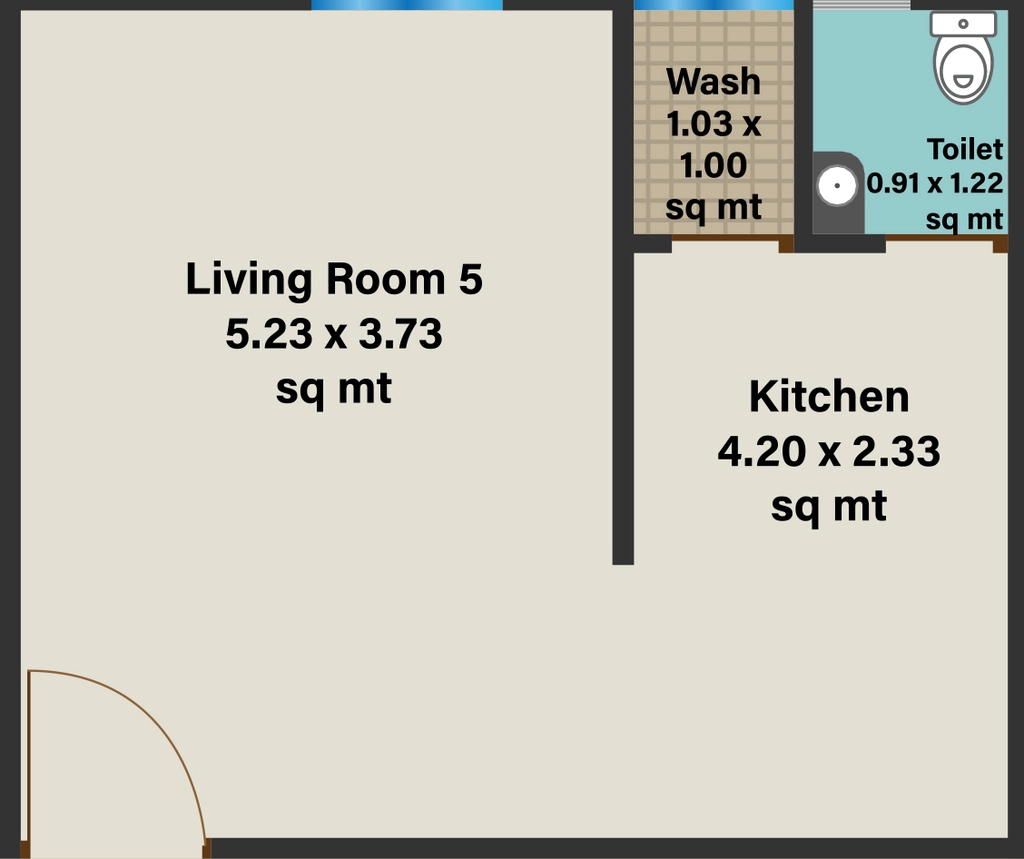 1 RK Flat in Vardhaman Vraj Platinum in Alkapuri, Vadodara - Image 892318
