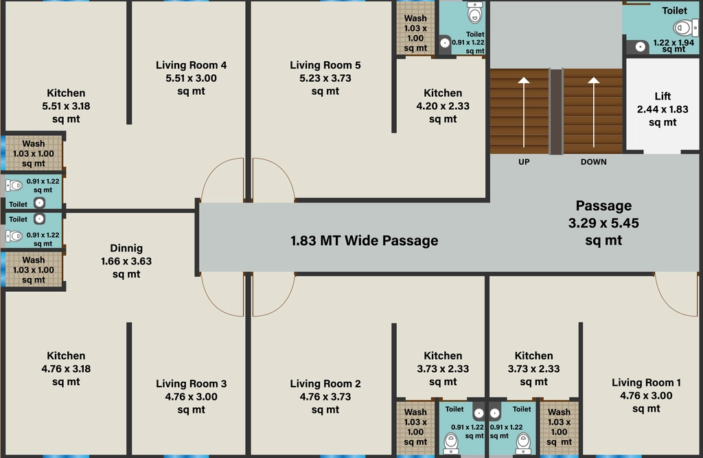 Floor Plan of Vardhaman Vraj Platinum in Alkapuri, Vadodara - Image 355520