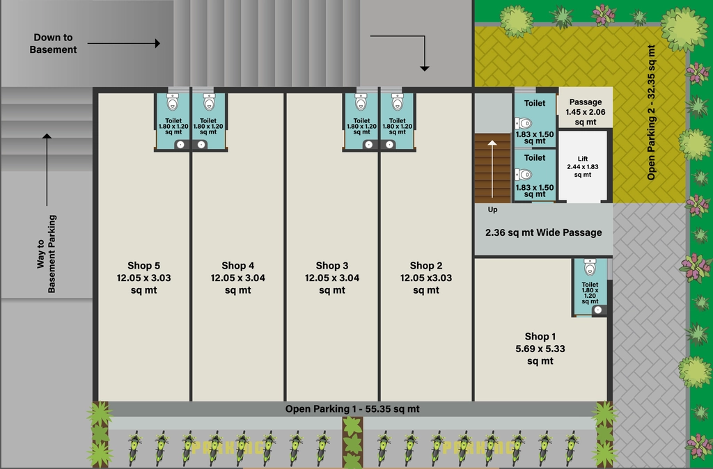 Master Plan of Vardhaman Vraj Platinum in Alkapuri, Vadodara - Image 355529