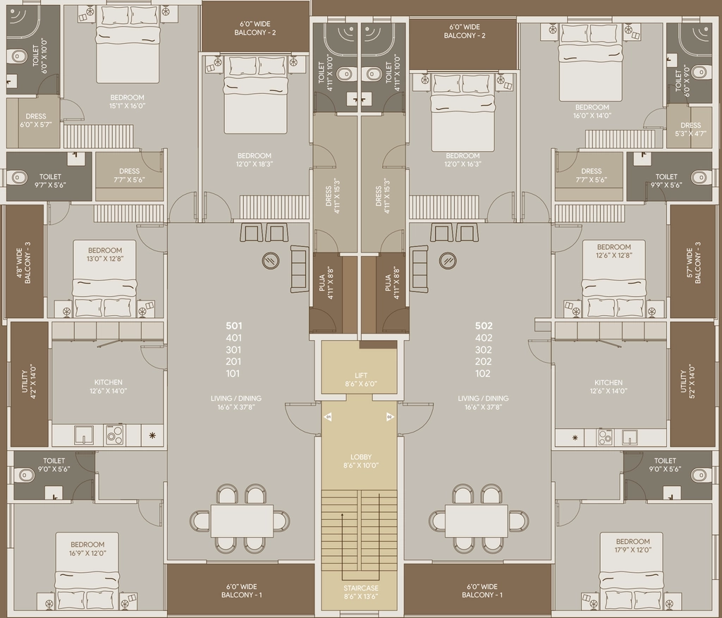 Floor Plan of Shuvam Hota Enclave in Forest Park, Bhubaneswar - Image 355543