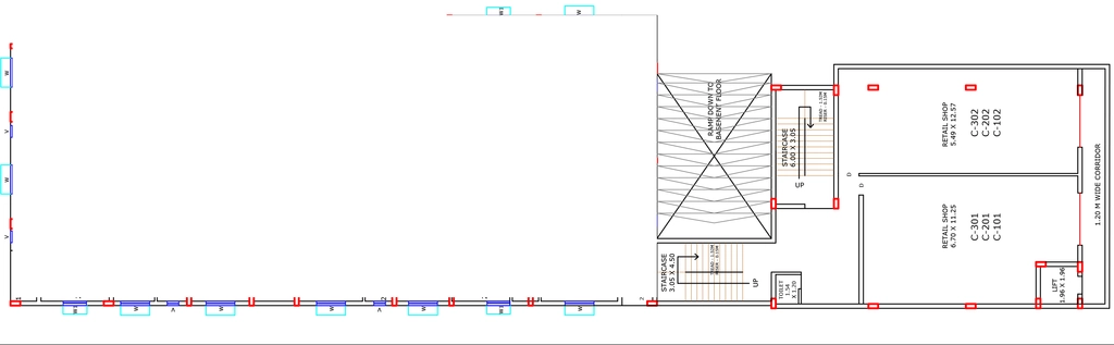 Floor Plan of Commercial Shuvam Towers in Forest Park, Bhubaneswar - Image 355574
