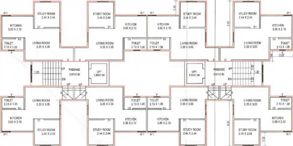 Floor Plan of Riddhi Vraj Bhoomi in Waghodia Road, Vadodara - Image 355649