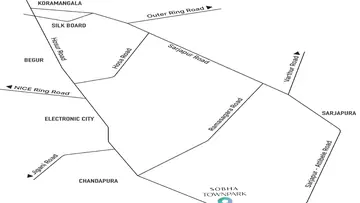 Location of Sobha Hamptons - Image 355711