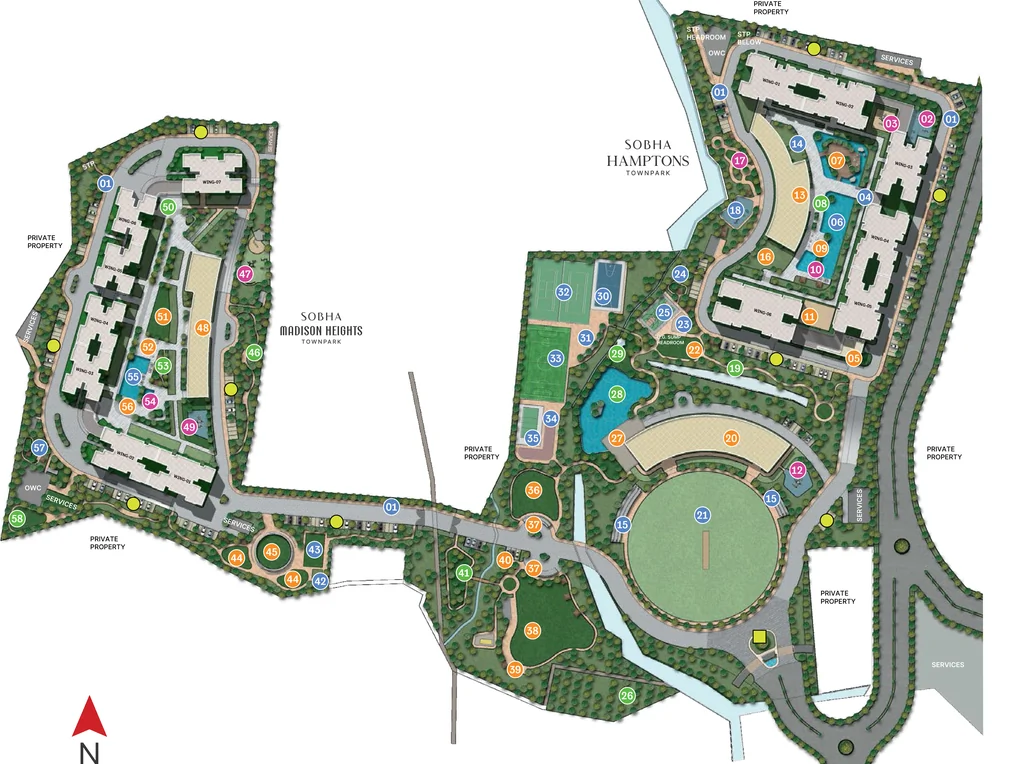 Master Plan of Sobha Hamptons in Electronic City, Bangalore - Image 355710