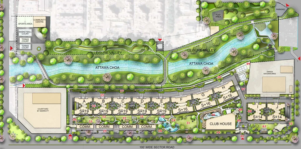 Master Plan of Turnstone The Medallion Aurum in Mohali, Chandigarh - Image 367896
