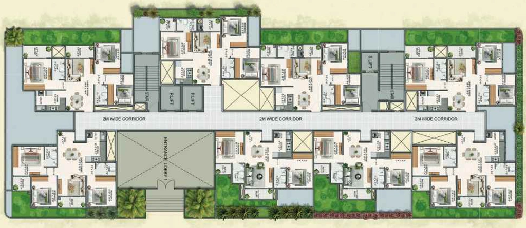 Floor Plan of Sowparnika Whispering Petals in Hoskote, Bangalore - Image 355774