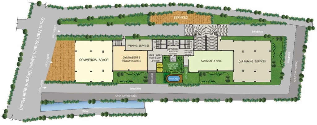 Master Plan of Viswakarma Shyam Residency in Dum Dum, Kolkata - Image 368922