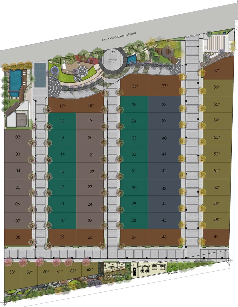 Master Plan of Aakruthi Roots And Rays in Budigere Cross, Bangalore - Image 355939