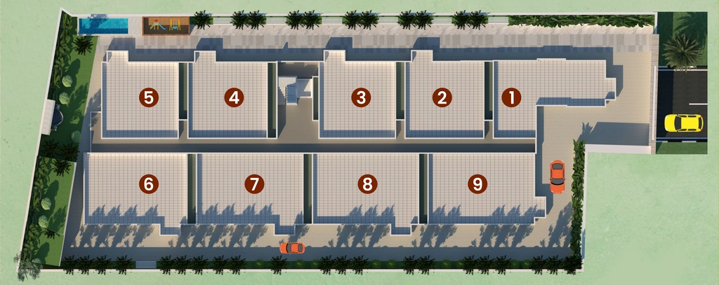 Master Plan of Ashraya Meadows in Whitefield, Bangalore - Image 355956