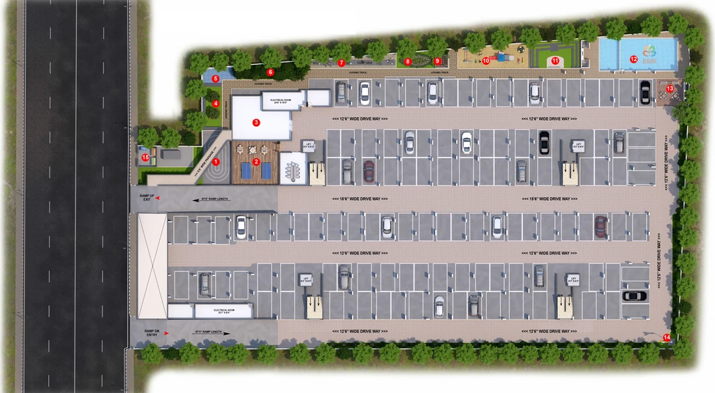 Master Plan of BMR Bhoomika Mayflower in JP Nagar, Bangalore - Image 355963