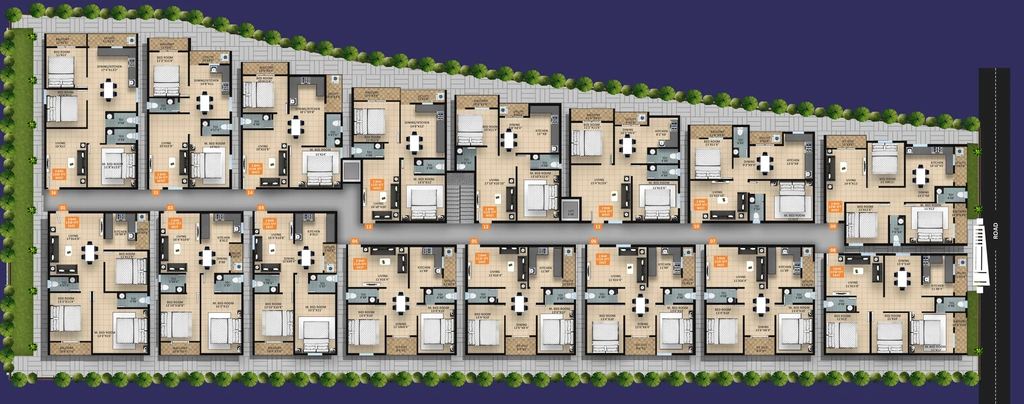 Master Plan of Endeavour Emerald in Electronic City, Bangalore - Image 355976