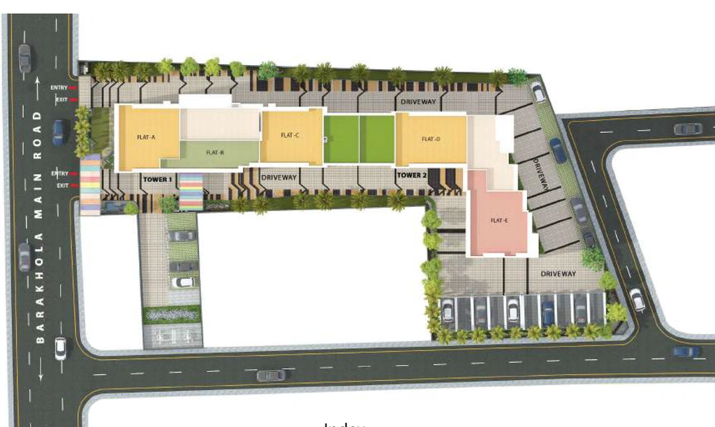 Master Plan of Merlin Iris in Mukundapur, Kolkata - Image 369006