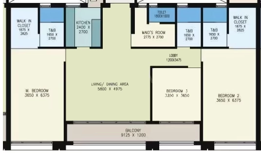 3 BHK Flat in Urbana New Towers in EM Bypass, Kolkata - Image 903972