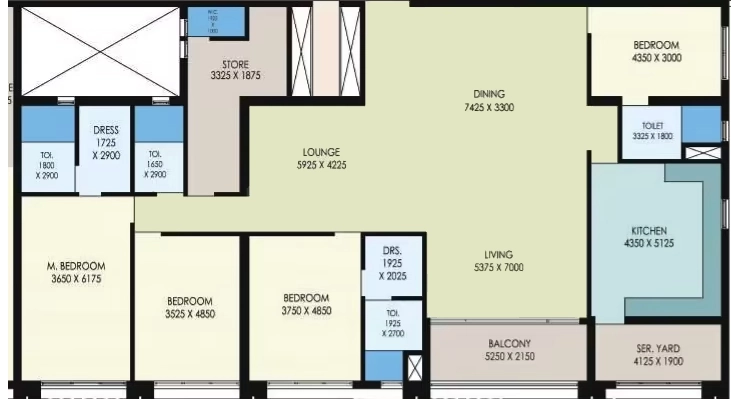 4 BHK Flat in Urbana New Towers in EM Bypass, Kolkata - Image 903975