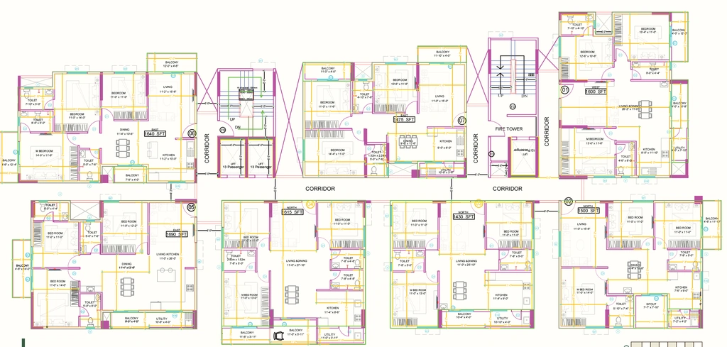 Floor Plan of SSVR Meridian in Varthur, Bangalore - Image 356207