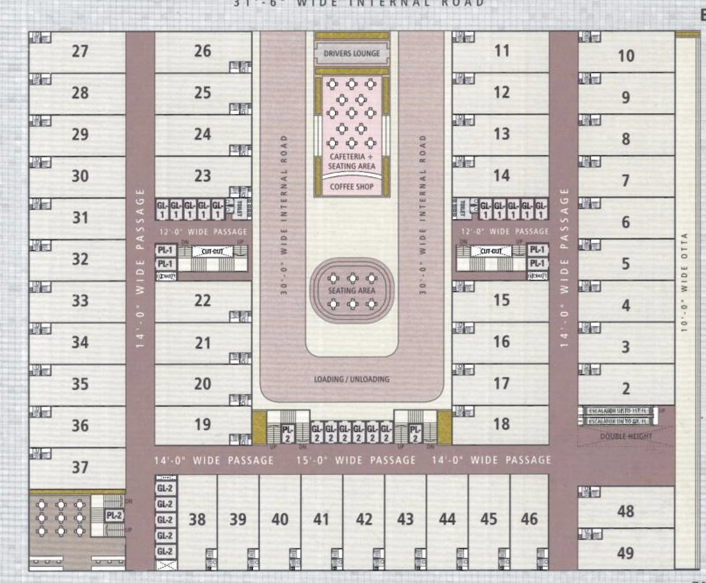 Floor Plan of Sangini Textile Hub B in Kadodara, Surat - Image 356271