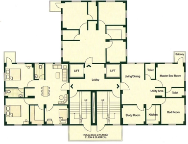 Floor Plan of Bengal Peerless Avishikta in EM Bypass, Kolkata - Image 370532