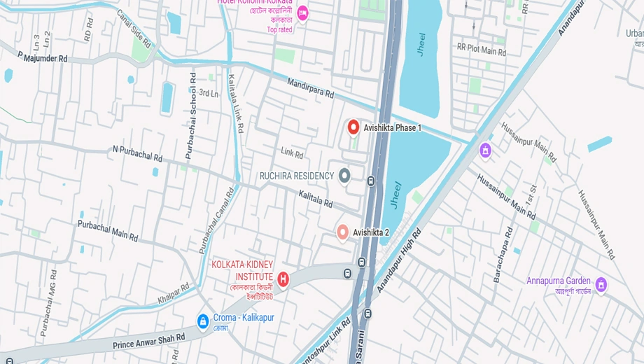 Location of Bengal Peerless Avishikta in EM Bypass, Kolkata - Image 370531