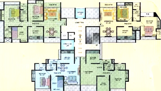 Floor Plan of Uma Sparta in Hiranandani Estate, Thane - Image 358830
