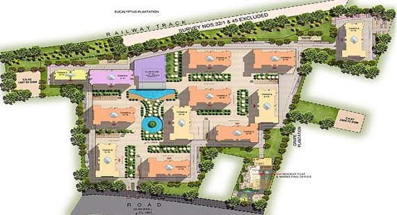 Master Plan of Hiranandani Villa Royale in Ghodbunder Road, Thane - Image 358871