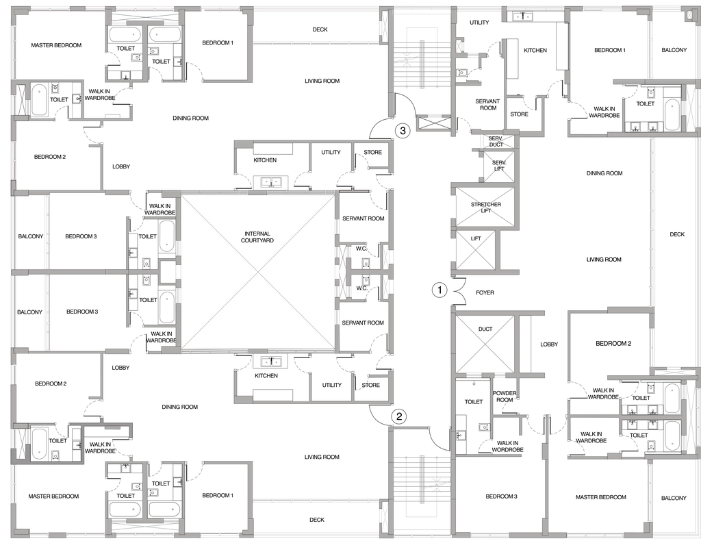 Floor Plan of Godrej Platinum in Alipore, Kolkata - Image 370575