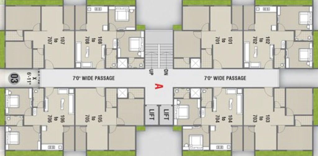 Floor Plan of Bhakti Elegance in Nava Naroda, Ahmedabad - Image 357949