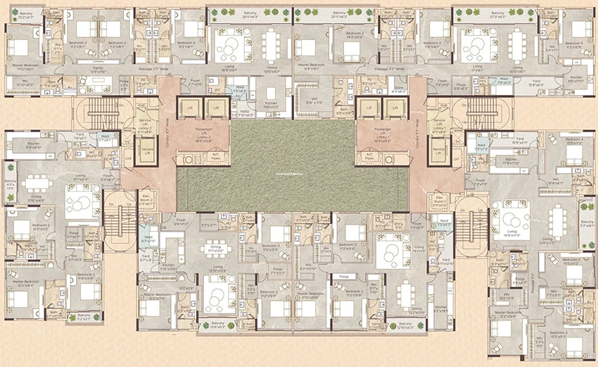 Floor Plan of Appaswamy Malkoha in Guindy, Chennai - Image 356595