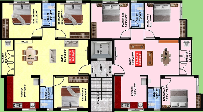 Floor Plan of Eeshani Anbhagam in Chromepet, Chennai - Image 356623