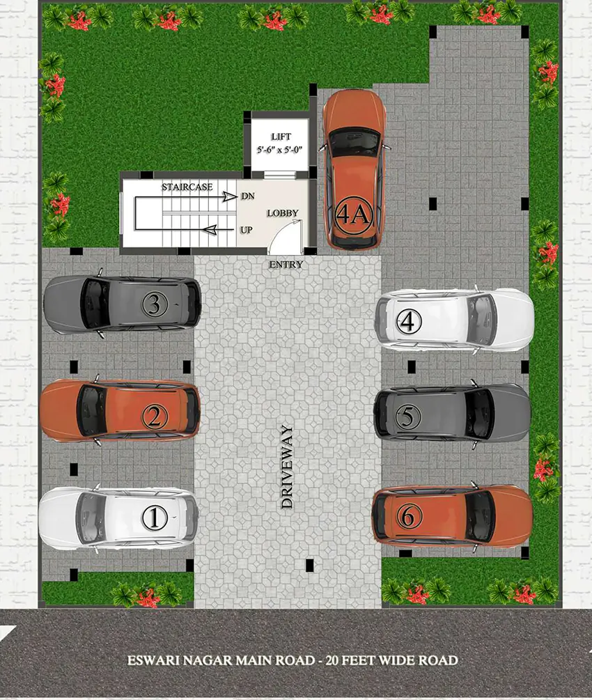 Master Plan of Eeshani Poornimaa Apartment in Pallavaram, Chennai - Image 356631