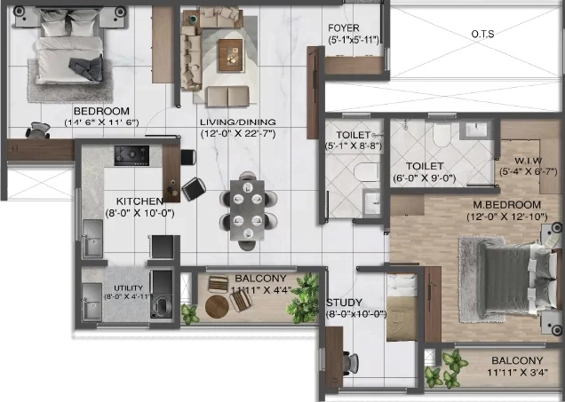 3 BHK Flat in Sumadhura Solace in Marathahalli, Bangalore - Image 898465