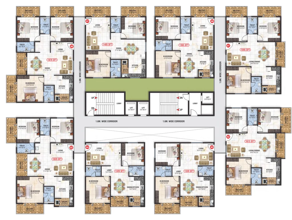 Floor Plan of Saranya Signature in Kadugodi, Bangalore - Image 356777