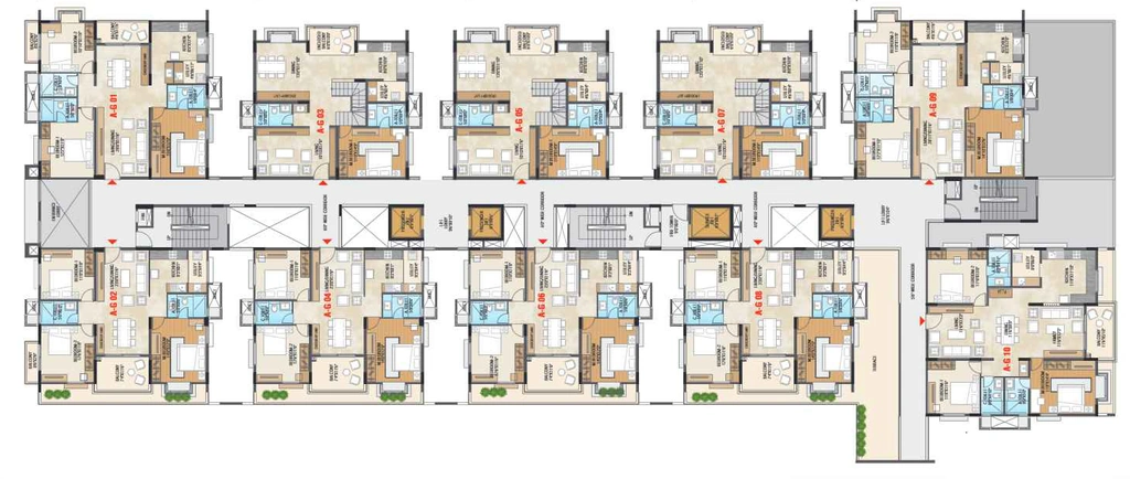 Floor Plan of SB Urban Park in Thanisandra, Bangalore - Image 356801