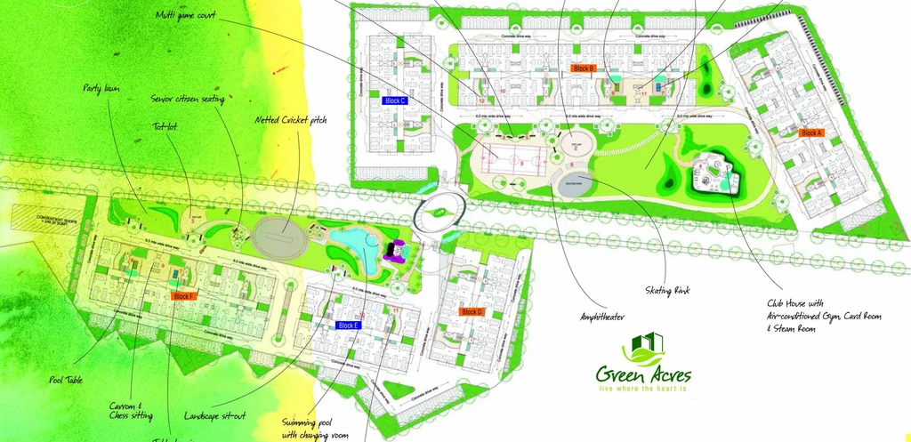 Master Plan of Globus Green Acres in Lalghati, Bhopal - Image 364001