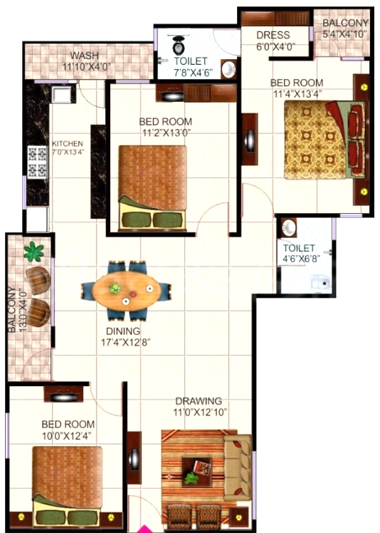 2 BHK Flat in Agrawal Sagar Landmark in Ayodhya Bypass, Bhopal - Image 898638