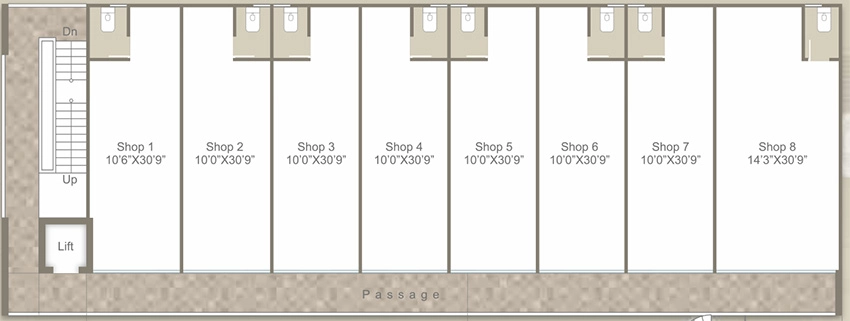 Floor Plan of Vihav Elite Square in Atladara, Vadodara - Image 357007