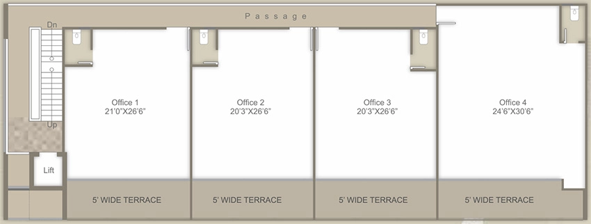 Floor Plan of Vihav Elite Square in Atladara, Vadodara - Image 357008