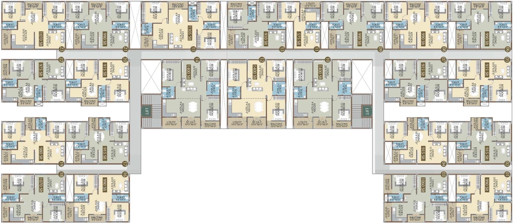 Floor Plan of Radiant Lake View in KR Puram, Bangalore - Image 363512