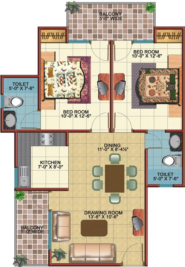 2 BHK Flat in Emenox Brave Hearts in Raj Nagar Extension, Ghaziabad - Image 902370