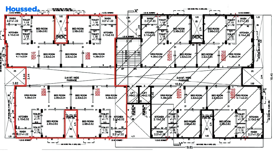Floor Plan of Radhe Ratnaraj Green in Kotarpur, Ahmedabad - Image 358101