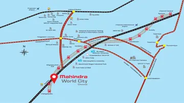 Location of Mahindra Happinest - Image 357174
