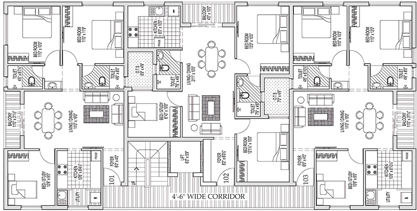 Floor Plan of KCS Golden Lotus in Sholinganallur, Chennai - Image 357203