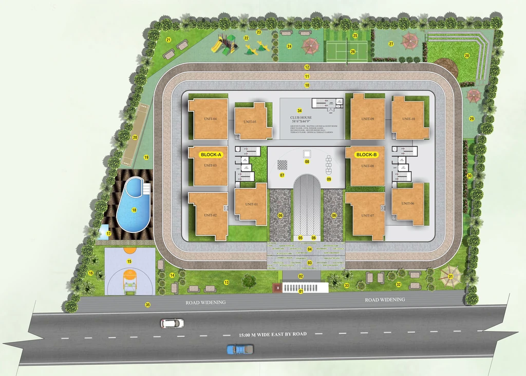 Master Plan of Vrushabadri Spring Park in Sarjapur, Bangalore - Image 357299