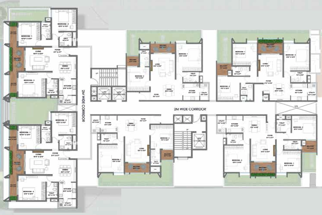 Floor Plan of LS Sakura in Sarjapur, Bangalore - Image 357346