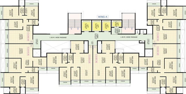 Floor Plan of Gami Asters in Ghansoli, Navi Mumbai - Image 36582